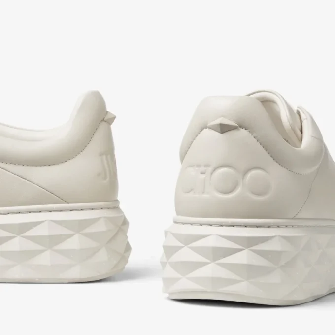 Diamond Maxi M Ii Adidași cu platformă din piele Nappa de culoare cretă