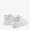 Diamond Sling Pantofi sport din piele nappa albă cu curea cu cristale Diamond Sling Pantofi sport din piele nappa albă cu curea cu cristale