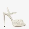 Elly 120 Latte Sandale din piele moale și piele Nappa lucioasă Elly 120 Latte Sandale din piele moale și piele Nappa lucioasă