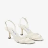Elsy 70 Latte Pantofi cu baretă încrucișată din piele nappa Elsy 70 Latte Pantofi cu baretă încrucișată din piele nappa