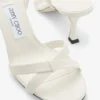 Elsy 70 Latte Pantofi cu baretă încrucișată din piele nappa Elsy 70 Latte Pantofi cu baretă încrucișată din piele nappa