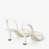 Elsy 70 Latte Pantofi cu baretă încrucișată din piele nappa Elsy 70 Latte Pantofi cu baretă încrucișată din piele nappa