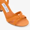 Elsy 70 Sandați cu baretă încrucișată din piele de căprioară portocaliu apus Elsy 70 Sandați cu baretă încrucișată din piele de căprioară portocaliu apus