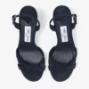 Elsy 70 Slingback din piele de căprioară de culoare marină