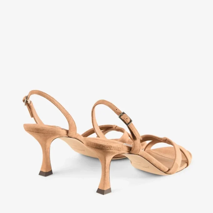 Elsy 70 Toffee Suede Crossover Slingback