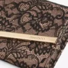 Emmie Negru și roz balet jimmy choo Geantă de mână din dantelă
