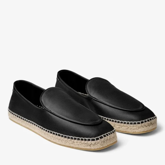 Espadrile Shenton din piele neagră