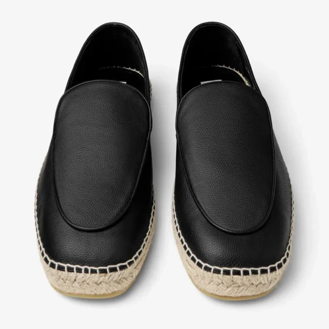 Espadrile Shenton din piele neagră