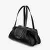 Geantă Bar Holdall Geantă de călătorie medie din piele neagră Biker Geantă Bar Holdall Geantă de călătorie medie din piele neagră Biker