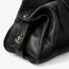 Geantă Bar Holdall Geantă de călătorie medie din piele neagră Biker Geantă Bar Holdall Geantă de călătorie medie din piele neagră Biker