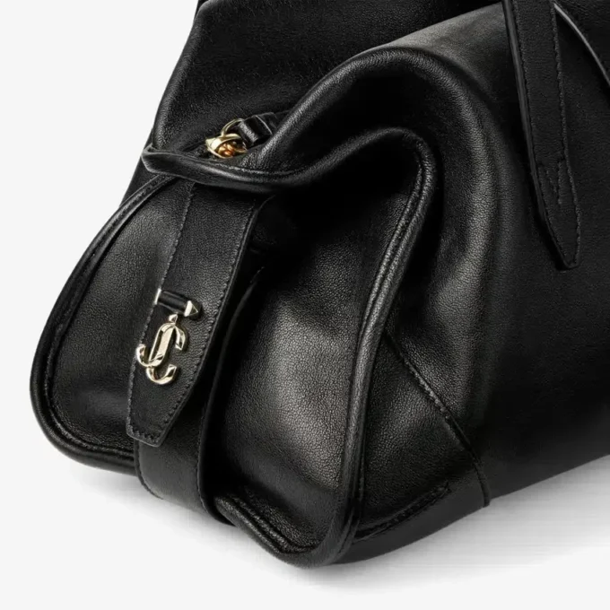 Geantă Bar Holdall Geantă de călătorie medie din piele neagră Biker Geantă Bar Holdall Geantă de călătorie medie din piele neagră Biker