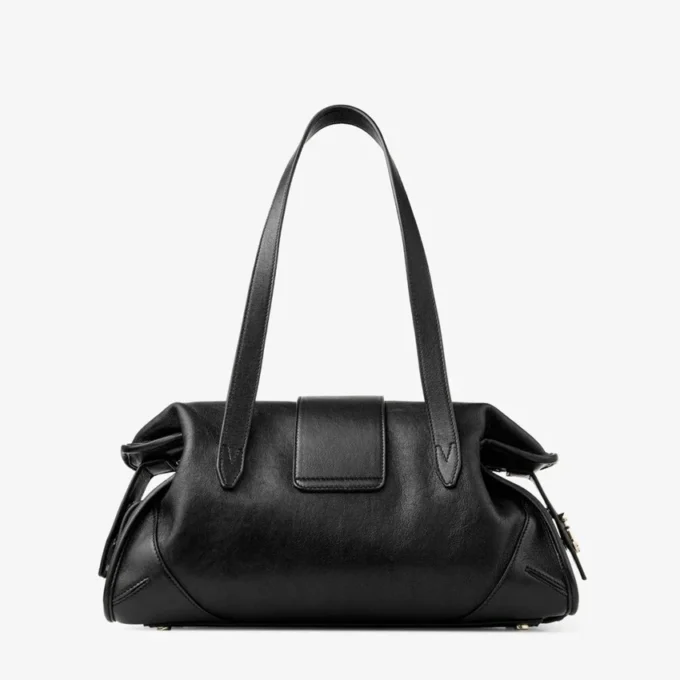 Geantă Bar Holdall Geantă de călătorie medie din piele neagră Biker Geantă Bar Holdall Geantă de călătorie medie din piele neagră Biker
