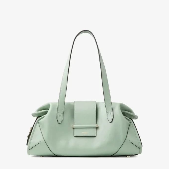 Geantă Bar Holdall Medium Verde Geantă de călătorie din piele Biker Geantă Bar Holdall Medium Verde Geantă de călătorie din piele Biker
