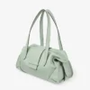 Geantă Bar Holdall Medium Verde Geantă de călătorie din piele Biker Geantă Bar Holdall Medium Verde Geantă de călătorie din piele Biker