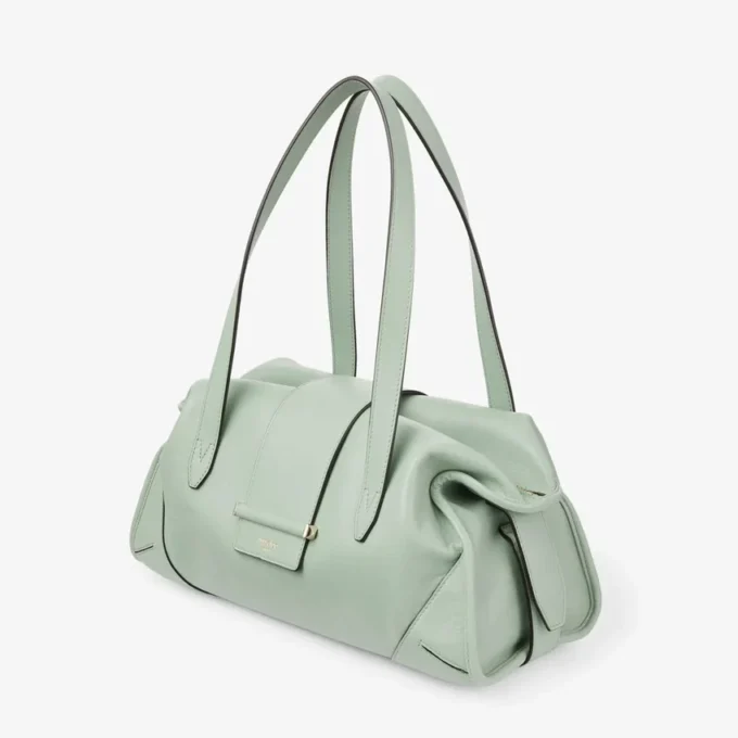 Geantă Bar Holdall Medium Verde Geantă de călătorie din piele Biker Geantă Bar Holdall Medium Verde Geantă de călătorie din piele Biker