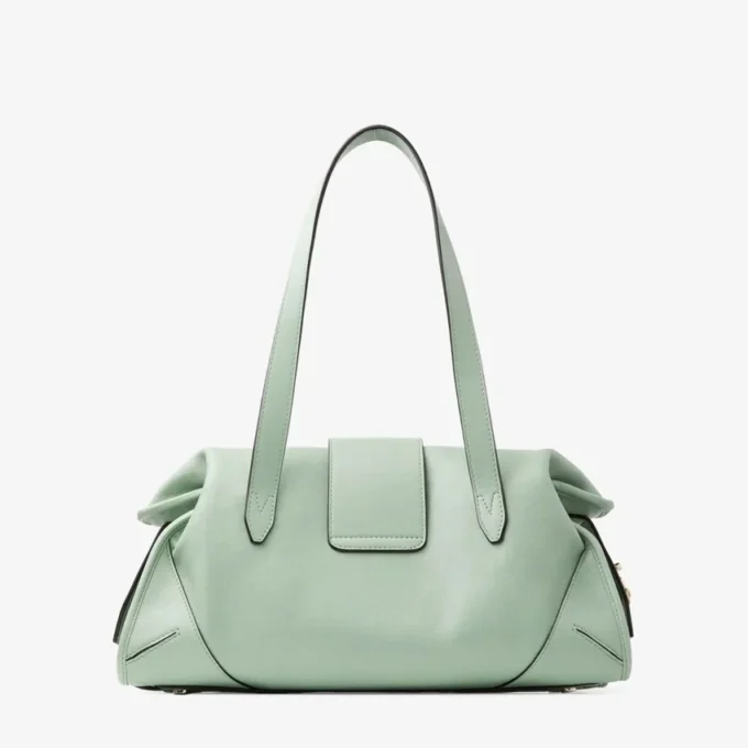 Geantă Bar Holdall Medium Verde Geantă de călătorie din piele Biker Geantă Bar Holdall Medium Verde Geantă de călătorie din piele Biker