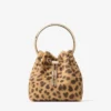 Geantă Bon Bon din piele de ponei cu imprimeu leopard natural Geantă Bon Bon din piele de ponei cu imprimeu leopard natural
