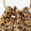 Geantă Bon Bon din piele de ponei cu imprimeu leopard natural Geantă Bon Bon din piele de ponei cu imprimeu leopard natural