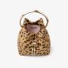 Geantă Bon Bon din piele de ponei cu imprimeu leopard natural Geantă Bon Bon din piele de ponei cu imprimeu leopard natural