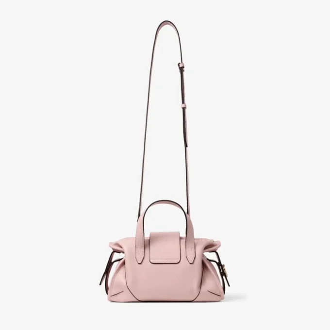 Geantă de călătorie Bar Holdall Geantă de călătorie mică din piele Biker roz Geantă de călătorie Bar Holdall Geantă de călătorie mică din piele Biker roz