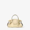 Geantă de călătorie Bar Holdall mică din piele Biker Buttermilk Geantă de călătorie Bar Holdall mică din piele Biker Buttermilk