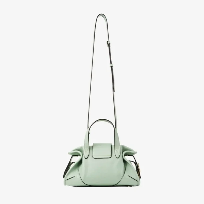 Geantă de călătorie Bar Holdall Small Geantă de călătorie din piele Verde Biker Geantă de călătorie Bar Holdall Small Geantă de călătorie din piele Verde Biker
