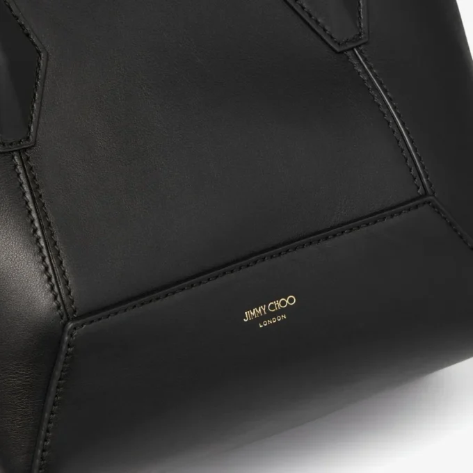 Geantă de mână Diamond Tote mică, din piele de vițel neagră Geantă de mână Diamond Tote mică, din piele de vițel neagră