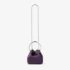 Geantă de mână din satin Bon Bon Winter Bloom cu brățară metalică Geantă de mână din satin Bon Bon Winter Bloom cu brățară metalică