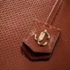 Geantă de mână Nine2Five East-West din piele cu imprimeu Elaphe, culoare coniac Geantă de mână Nine2Five East-West din piele cu imprimeu Elaphe, culoare coniac