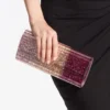 Geantă de mână Sweetie din plexiglas cu sclipici DéGradé, de culoare roz pal