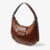 Geantă de umăr Bar Hobo Small Cognac Kigali din piele cu imprimeu de șarpe Geantă de umăr Bar Hobo Small Cognac Kigali din piele cu imprimeu de șarpe