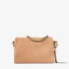 Geantă de umăr Callie Flap din piele de căprioară de culoare caramel Geantă de umăr Callie Flap din piele de căprioară de culoare caramel