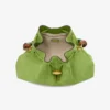 Geantă de umăr Cinch Medium din piele de căprioară, model Clover, cu curea împletită cu mărgele Geantă de umăr Cinch Medium din piele de căprioară, model Clover, cu curea împletită cu mărgele