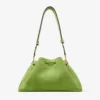 Geantă de umăr Cinch Medium din piele de căprioară, model Clover, cu curea împletită cu mărgele Geantă de umăr Cinch Medium din piele de căprioară, model Clover, cu curea împletită cu mărgele