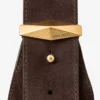 Geantă de umăr Hobo Diamond medie din piele de căprioară de culoare cafea Geantă de umăr Hobo Diamond medie din piele de căprioară de culoare cafea