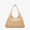 Geantă de umăr mare Beach Diamond Hobo din rafie naturală