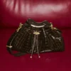 Geantă de umăr medie Cinch din piele cu imprimeu de crocodil Sambuco