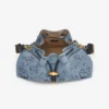 Geantă de umăr medie din denim Cinch cu broderie Sangallo Geantă de umăr medie din denim Cinch cu broderie Sangallo