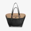 Geantă Diamond Tote medie din piele de vițel neagră Geantă Diamond Tote medie din piele de vițel neagră