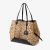 Geantă mare de tip tote cu imprimeu leopard natural