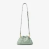 Geantă mică de umăr Cinch din piele perforată verde Jimmy Choo