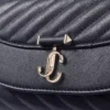 Geantă mică de umăr Curve, din piele Biker matlasată, de culoare albastru marin Geantă mică de umăr Curve, din piele Biker matlasată, de culoare albastru marin