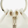 Geantă mini Bon Bon din piele nappa netedă de culoare latte Geantă mini Bon Bon din piele nappa netedă de culoare latte