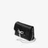 Geantă mini cu fundă moale Geantă mini din satin negru cu fundă din cristal Geantă mini cu fundă moale Geantă mini din satin negru cu fundă din cristal