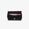 Geantă mini cu fundă moale Geantă mini din satin negru cu fundă din cristal Geantă mini cu fundă moale Geantă mini din satin negru cu fundă din cristal