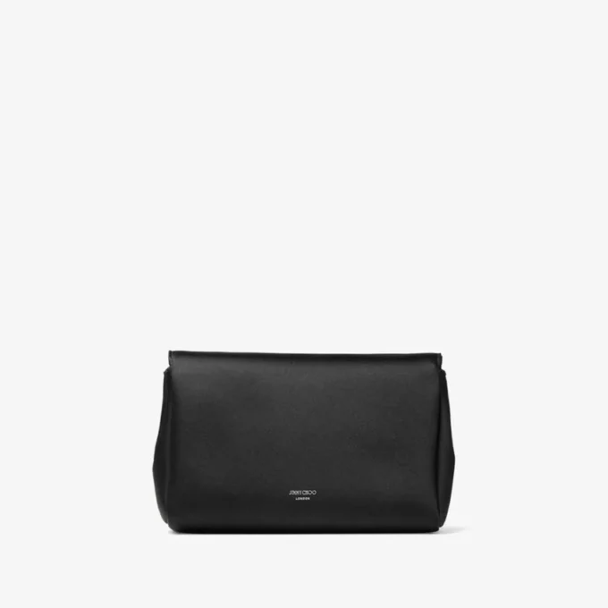 Geantă mini cu fundă moale Geantă mini din satin negru cu fundă din cristal Geantă mini cu fundă moale Geantă mini din satin negru cu fundă din cristal
