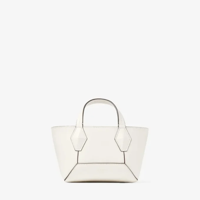 Geantă mini Diamond Tote din piele Latte