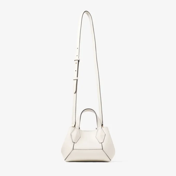 Geantă mini Diamond Tote din piele Latte