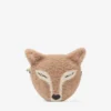 Geantă mini Soft Fox Geantă mini Fox din piele de oaie de culoare caramel