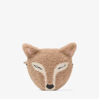 Geantă mini Soft Fox Geantă mini Fox din piele de oaie de culoare caramel